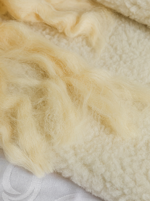 Одеяло двустороннее LANATEX из натуральной овечьей шерсти. Арт. 024 - фото4