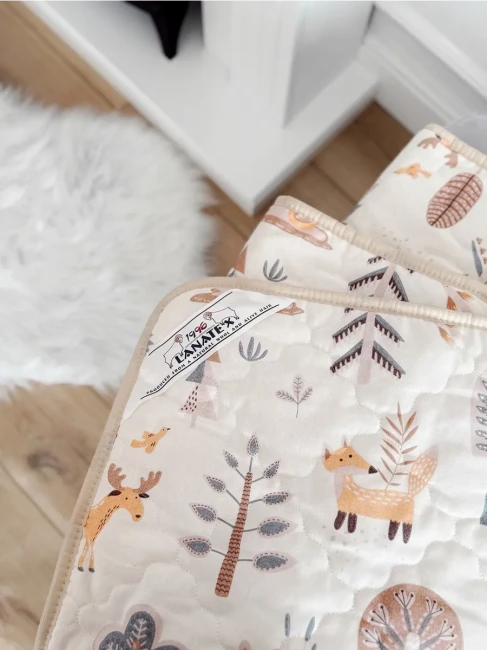 Одеяло детское LANATEX модель 027 артикул 932-2, размер 110*140, цвет бежевый, молочный; - фото5