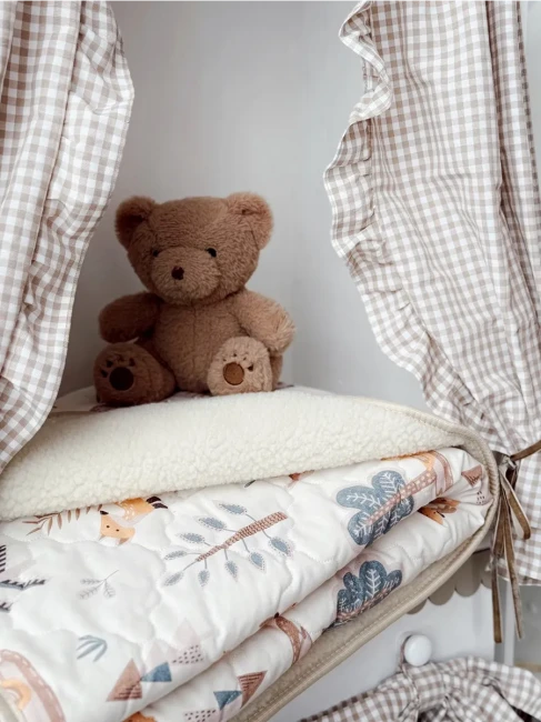 Одеяло детское LANATEX модель 027 артикул 932-2, размер 110*140, цвет бежевый, молочный; - фото6