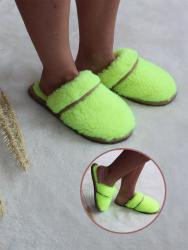  Обувь домашняя пантолеты (тапки) LANATEX из натуральной овечьей шерсти. Арт. 2283 - фото