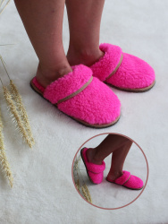  Обувь домашняя пантолеты (тапки) LANATEX из натуральной овечьей шерсти. Арт. 2284 - фото