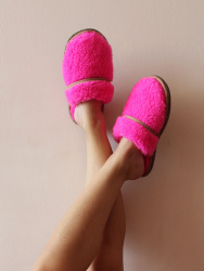  Обувь домашняя пантолеты (тапки) LANATEX из натуральной овечьей шерсти. Арт. 2284 - фото