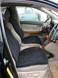 Накидка на автомобильное сидение LANATEX модель 168, артикул 22161, размер 145*55*1,5 , цвет черный - фото