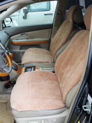 Накидка на автомобильное сидение LANATEX модель 168, артикул 22163, размер 145*55*1,5, цвет бежевый - фото
