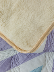 Одеяло (плед) LANATEX из натуральной овечьей шерсти. Арт. 012 ( выбор расцветок по наличию ) - фото