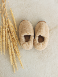 Обувь домашняя ботинки (бурки) LANATEX из натуральной овечьей шерсти. Арт. 2298 - фото