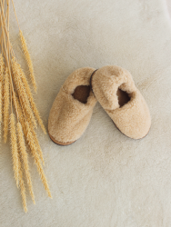 Обувь домашняя ботинки (бурки) LANATEX из натуральной овечьей шерсти. Арт. 2298 - фото