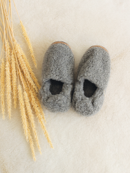 Обувь домашняя ботинки (бурки) LANATEX из натуральной овечьей шерсти. Арт. 22102 - фото