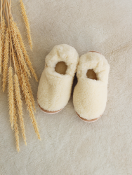 Обувь домашняя ботинки (бурки) LANATEX из натуральной овечьей шерсти. Арт. 2299 - фото