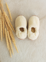 Обувь домашняя ботинки (бурки) LANATEX из натуральной овечьей шерсти. Арт. 2299 - фото