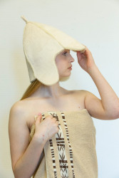 Шапка LANATEX модель 181, артикул 22454 54-60, цвет молочный;  - фото