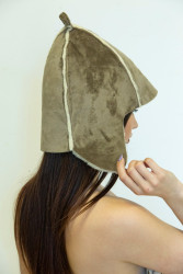 Шапка LANATEX модель 182, артикул 22455, размер 54-60, цвет св.коричневый - фото