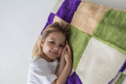 Одеяло детское двустороннее LANATEX  из натуральной овечьей шерсти. Арт 22460 - фото