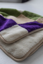 Одеяло детское двустороннее LANATEX  из натуральной овечьей шерсти. Арт 22460 - фото