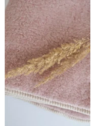 плед детский м027. арт.22396 р-р 110*140 цвет розовый - фото