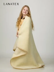 плед детский м.027 арт.22439 р-р 110*140 цвет молочный  - фото