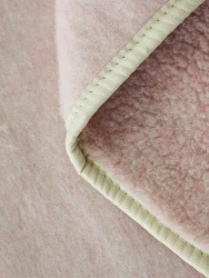 плед детский м027. арт.22396 р-р 110*140 цвет розовый - фото