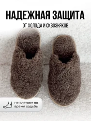 Пантолеты (тапки) модель 167 артикул 22482 цвет бурый - фото
