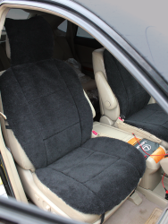 Накидка на автомобильное сидение LANATEX модель 168, артикул 22161, размер 145*55*1,5 , цвет черный - фото