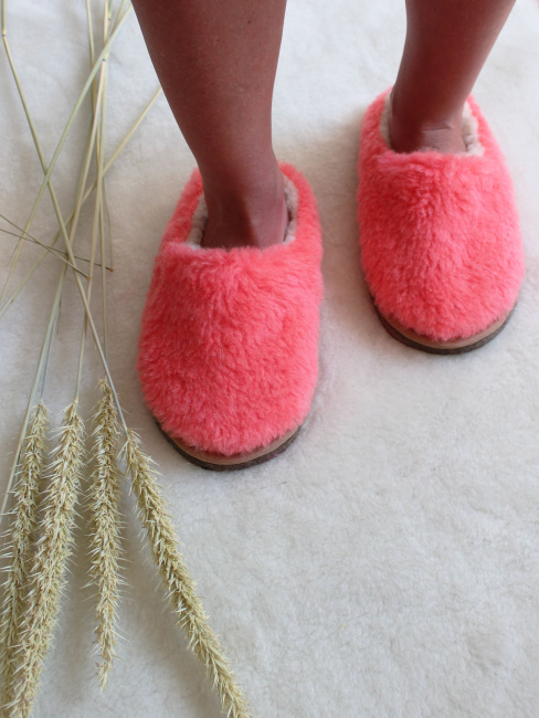 Обувь домашняя пантолеты (тапки) LANATEX из натуральной овечьей шерсти. Арт. 22131 - фото3