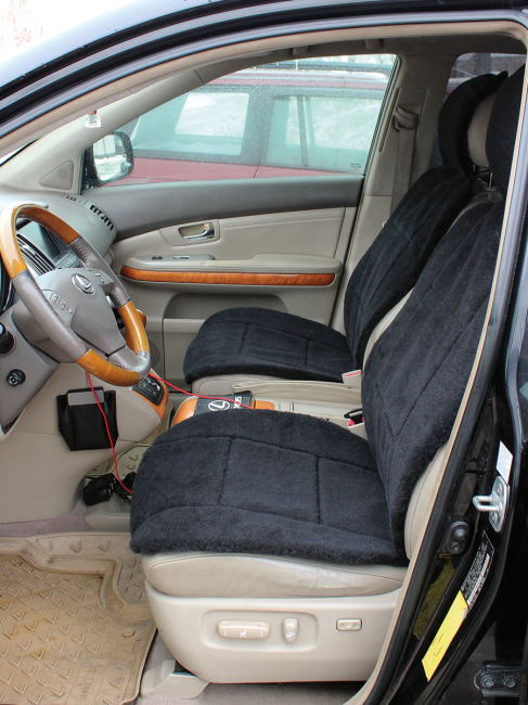 Накидка на автомобильное сидение LANATEX модель 168, артикул 22161, размер 145*55*1,5 , цвет черный - фото7