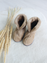 Обувь домашняя ботинки (бурки) LANATEX из натуральной овечьей шерсти. Арт. 22140 - фото